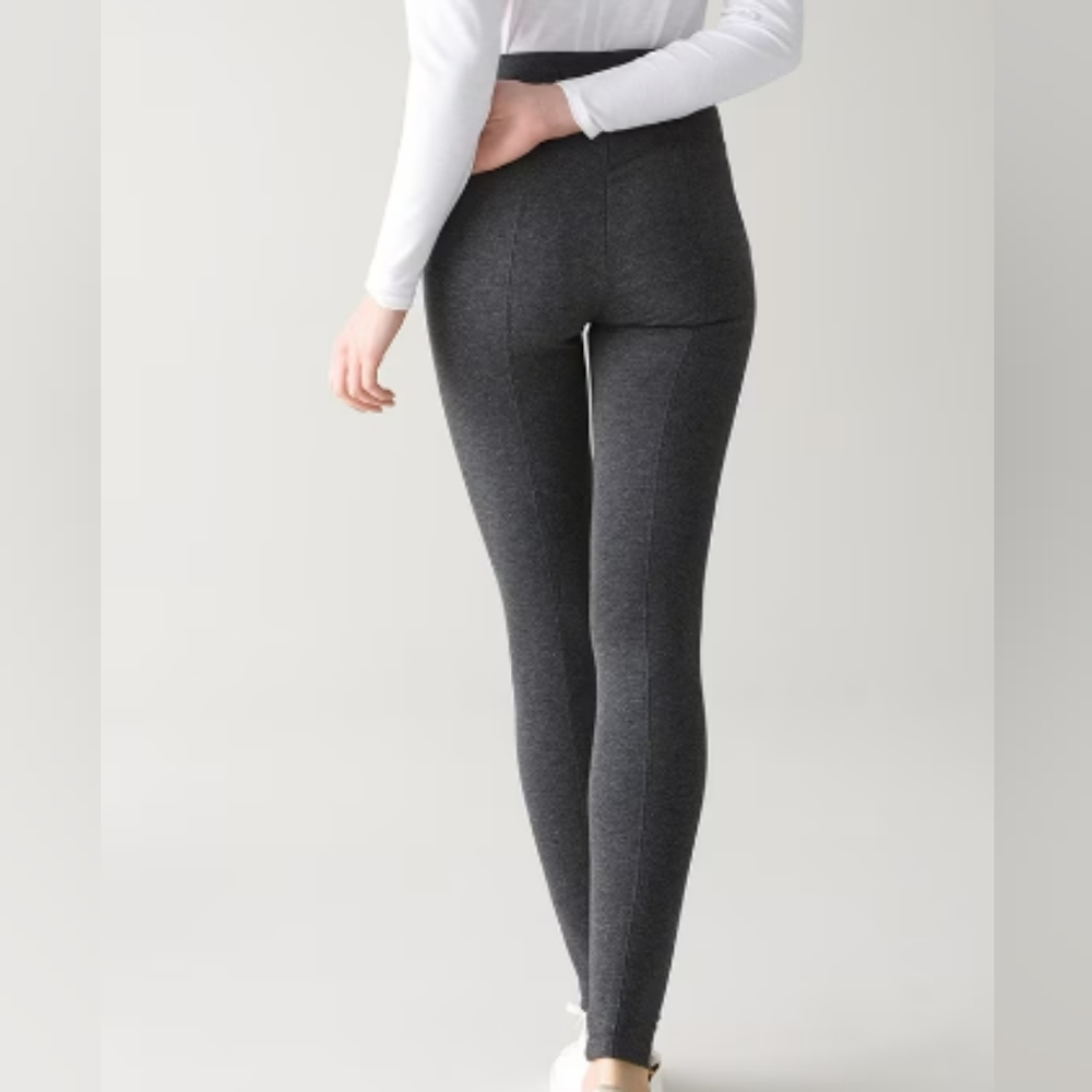 WHBM Charcoal Ponte Runway Leggings 2S